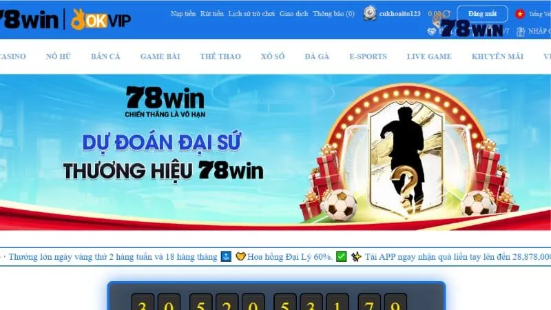 Truy cập link tải 78win