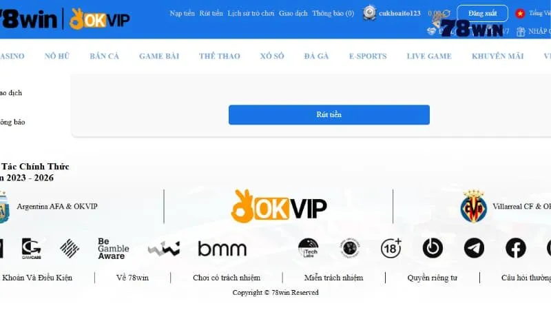 Một vài mẹo rút tiền 78win